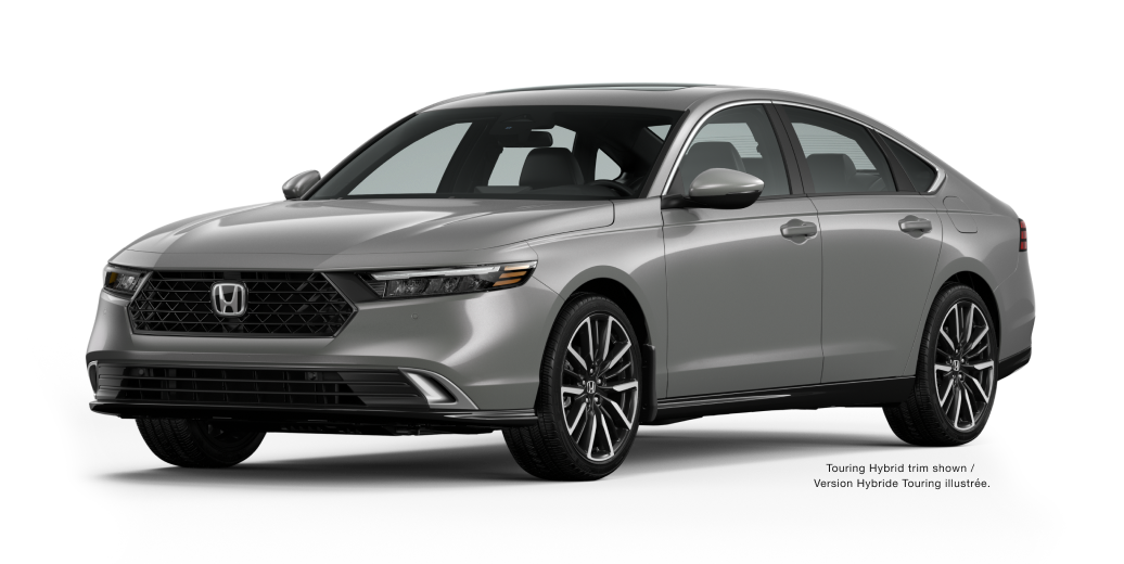 3/4 front view of grey Accord on white space.