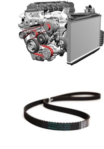 Engine and belt