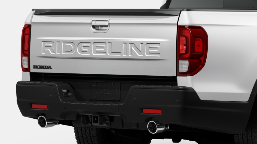 Accessorize back up sensor on a white Honda Ridgeline
