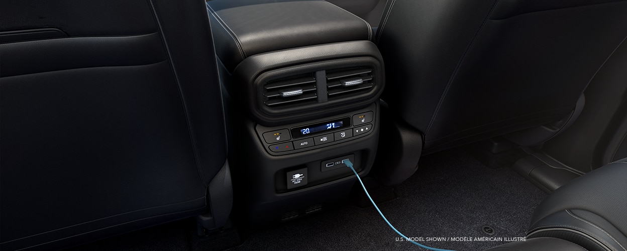 Closeup of charging port.