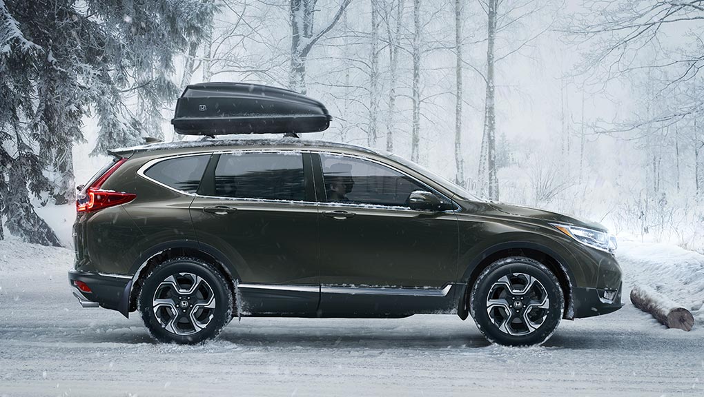 Image of 2017 CR-V parked in snow